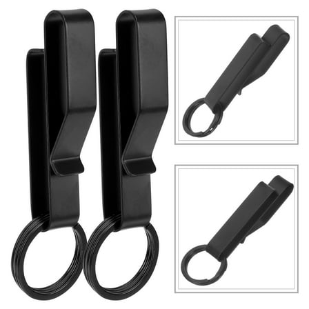 WHAMVOX  2 Pcs Heavy Duty Belt Key Chain Keychain Accessories Rings Holder Clip Man