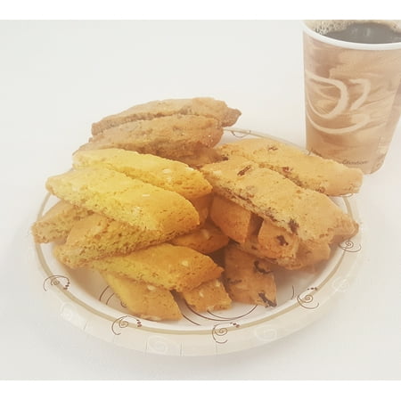 Biscotti Cookies 24ct - Butterscotch Pecan, Cranberry Almond & Lemon (Best Butterscotch Chip Cookies)