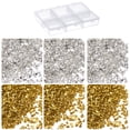 thumbnail image 1 of Unique Bargains 33g Crushed Glass Chips 2 Colors 1-3mm, Gold Tone Silver Tone, 1 of 5