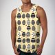 thumbnail image 1 of Camiseta sin mangas de cuello redondo para hombre, ropa de ocio, fitness, para el hogar, pijama, camiseta con estampado a color, blusa deportiva de poliéster para hombre, 1 of 4
