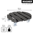 thumbnail image 4 of Wagner design yourself 15.1" Gray Wood Plastic Composite Round Plant Caddy, 4 of 6