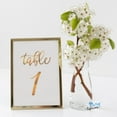 thumbnail image 4 of Wedding Table Numbers Cards (1-30 + Head Table) 4x6 Double Sided Modern Calligraphy Foil Design Best for Receptions, Banquets, Cafs, Restaurants & Parties, 4 of 18