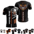 thumbnail image 5 of T-shirt de Moto HarleyDavidson, Homme, Été, Décontracté, Manches Courtes DD, 5 of 5