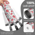 thumbnail image 2 of Floral 30oz Handheld Travel Tumbler with Handle – Double Wall Stainless Steel Insulated Cup, Flip Straw Lid, Leak-Proof & BPA-Free, Durable Hot & Cold Drink Mug,Thanksgiving, Xmas, Spring ,Flower, 2 of 6