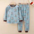 thumbnail image 1 of Conjunto de pijamas de Navidad para niños, ropa interior para niños, niñas y adolescentes, ropa de dormir para bebés, conjunto de parte superior e inferior, Otoño e Invierno, 1 of 4
