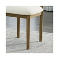 thumbnail image 2 of Lilola Home Darla Set of 2 Walnut Oak Dining Side Chairs with Beige Sherpa Fabric, 2 of 5
