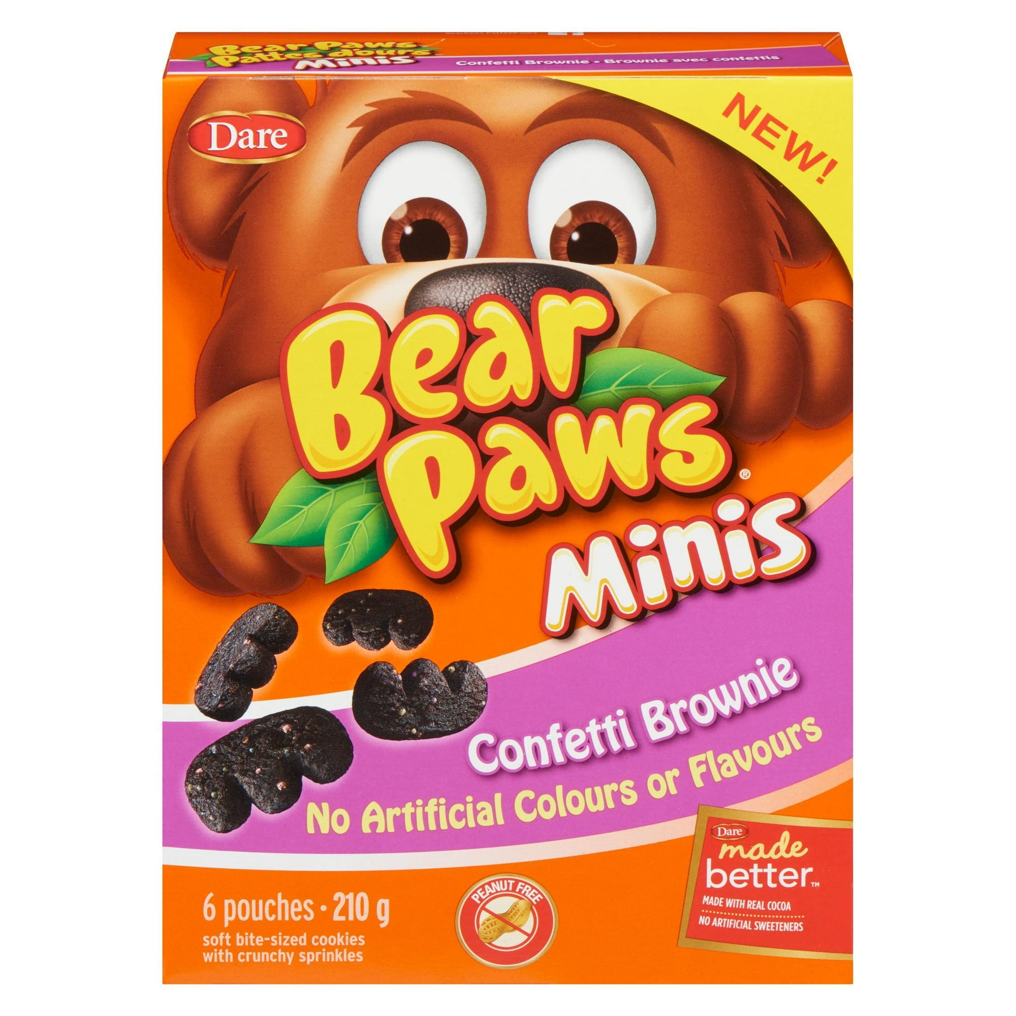 Bear Paws Minis Confetti Brownie Cookies