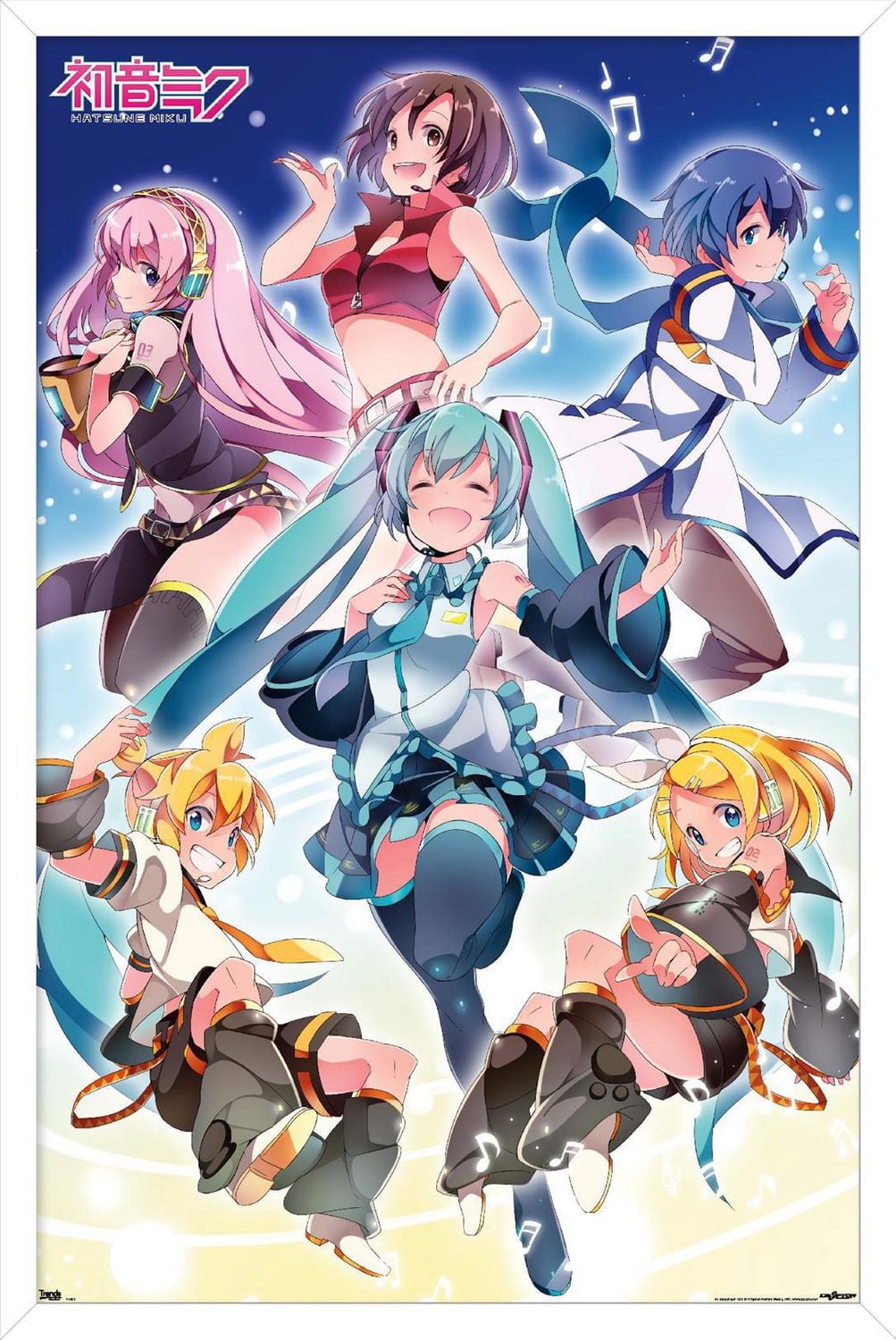 Hatsune Miku - Group Wall Poster, 14.725" x 22.375"