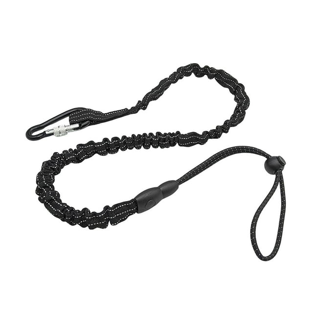 Arnés de herramientas con hebilla de bloqueo, cordón retráctil con extremo de bucle, protección contra caídas para trabajos de techado y mochileros al Negro