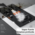 thumbnail image 2 of Limpiador vapor Fondo Puede Drenar,Máquina limpieza Vapor Presurizada Alta Temperatura Con diseño drenaje parte inferior,Ajuste de 6 Engranajes,Tanque agua grande 1200ML,Limpiar manchas aceite cocina, 2 of 5