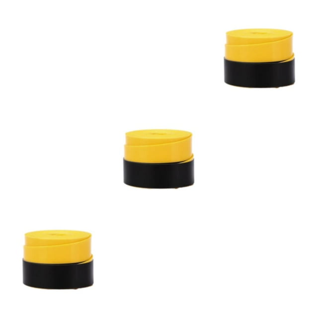 Yuarrent Cinta de agarre de tenis y bádminton Ultimate de PU - Paquete de rollo amarillo de raqueta de bádminton impermeable de larga Type1 NO1