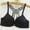 Black, variant on Ohufall Wirefree Bras for Women ,Plus Size Front Closure Lace Bra Wirefreee Extra-Elastic Bra Adjustable Shoulder Straps Sports Bras 32B-42C, Summer