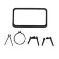 thumbnail image 4 of TV Style Phone Holder Retro Scratch Resistant Decorative Desktop Mobile Phone Stand for Home Dorm Coffee Color, 4 of 4