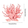 thumbnail image 3 of Artificial Corals for Aquarium Decoration, Lifelike Plastic Reef Ornaments for Freshwater and Saltwater Aquascaping, Small Fish Shrimp Turtle Hideout Cave for Setup, 4.72" x 5.91", KTFgvq, 3 of 6