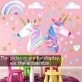 Unicorn Wall Decal StickersWall Decals for girls bedroomUnicorn Rainbow Room Wall Decor for