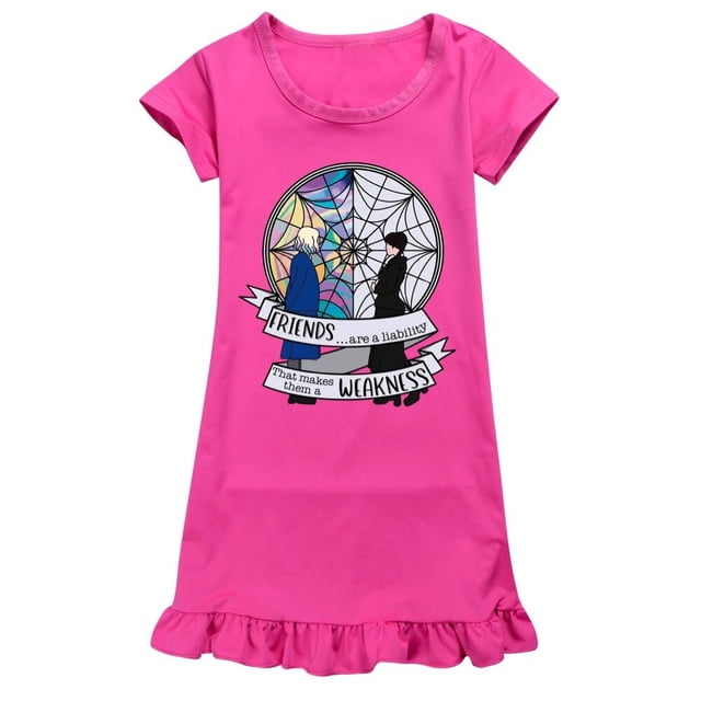 Nuevo vestido de algodón para niñas, ropa de verano para niños, conjunto completo, vestido informal con estampado de dibujos animados zhangyuxiang LED