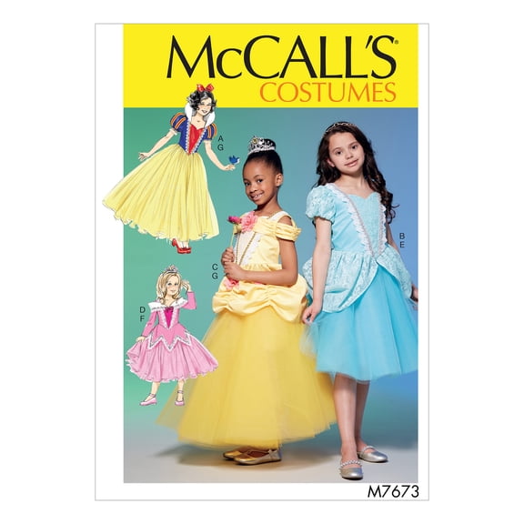 McCall's Sewing Pattern Child/Girl's Costumes-3-4-5-6