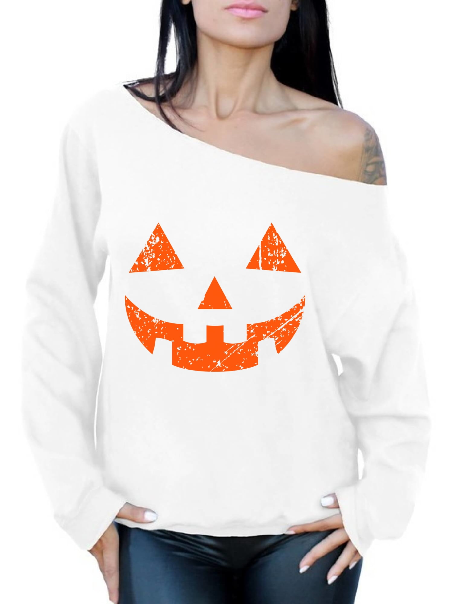 oversized pumpkin sweatshirt