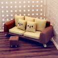 thumbnail image 3 of 1 Set Doll House Layout Sofa Chair Furniture Dolls Miniature Sofa Stool Layout Prop Micro Scene Layout Sofa and Stool Prop, 3 of 6
