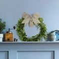 thumbnail image 7 of 2PCS Faux Kitchen Cabinet Wreaths Boxwood Wreaths with Ribbon Artificial Green Leaves Wreaths Decorative Hanging Wreaths for Cabinet Wall Window Front Door Decors, 7 of 7