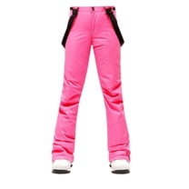 Ski Pants Women Thicken Windproof Waterproof Winter Snow Pants Outdoor Sports Snowboarding Warm Breathable Overalls