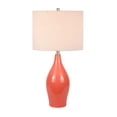 thumbnail image 3 of Henn&Hart 14" Coral Porcelain/Fabric Table Lamp, 3 of 9