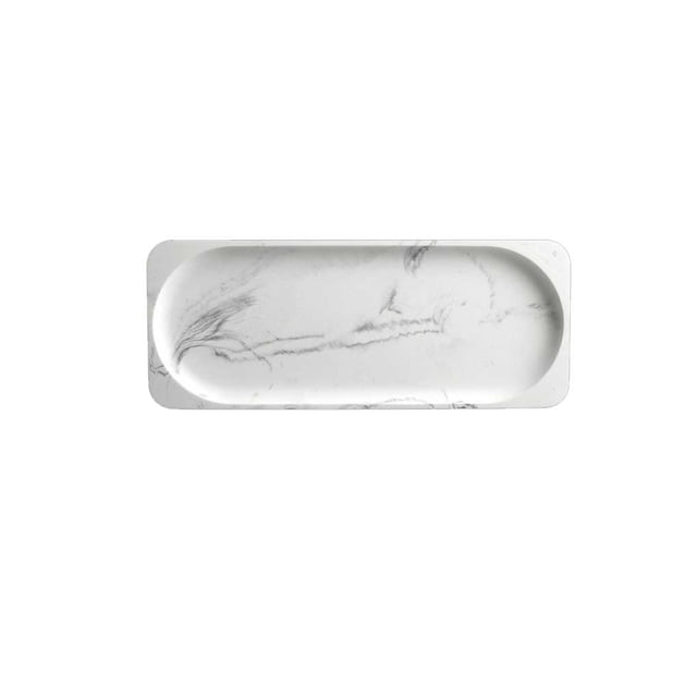 Wosthever Dispensador de caja de resina de jabón, herramientas de de cepillos de dientes, soporte de escritorio, bandeja de traje para el Juegos de accesorios de baño Bandeja