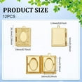 thumbnail image 3 of about 12Pcs Rectangle Book Photo Frame Pendant Charms Gold Photo Locket Charms with Loop Metal Memory Photo Pendants for DIY Jewelry Making Necklace Bracelet DIY Crafts, 3 of 5