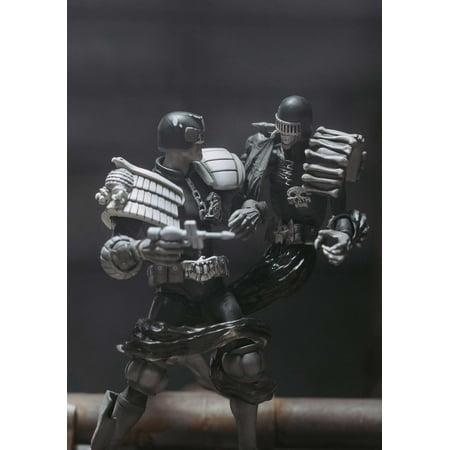 UPC: 6957534202087 | Judge Dredd vs Death Black & White 1:8 Action Figure 2-Pack
