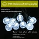 thumbnail image 5 of Luces de Navidad con globo solar, 21 pies, 30 luces LED con forma de globo solar, para exteriores, impermeables, con bola de burbujas de cristal, luces para patio, jardín, pérgola, cenador, bistró, fiesta, blanco frío Sailing Electrónica, 5 of 6