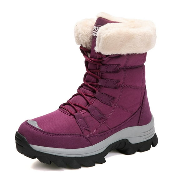 Lopsie WARMTUNE Women Snow Boots Comfortable Outdoor Winter Boots Warm Waterproof Hiking Boots