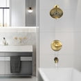thumbnail image 5 of Wowow Single Handle 5-Spray Tub and Shower Faucet 1.8 GPM with High Pressure Showerhead in Gold (Valve Included), 5 of 7