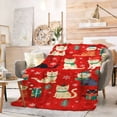 thumbnail image 4 of FLASHLUMI 40"×50" Soft Sherpa Blanket, Cozy Plush Warm Throw Blanket for Couch Bed Sofa Home Office Decor, 4 of 10