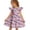 Light Purple, variant on Grblisyd Dresses for Girls Halloween Flutter Sleeve Crew Neck A-line Dress Cute Pumpkin Ghost Spider Print Princess Dresses