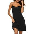thumbnail image 6 of Censtreet Women's Nightgown Cami Sleepwear Plus Size Sleeveless Loungewear, 6 of 6