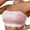 Pink, variant on Strapless Bras for Women Lace Non-Slip Bandeau Bra Invisible Bralettes Seamless Wireless No Underwire Padded Tube Top Bra Red XXL