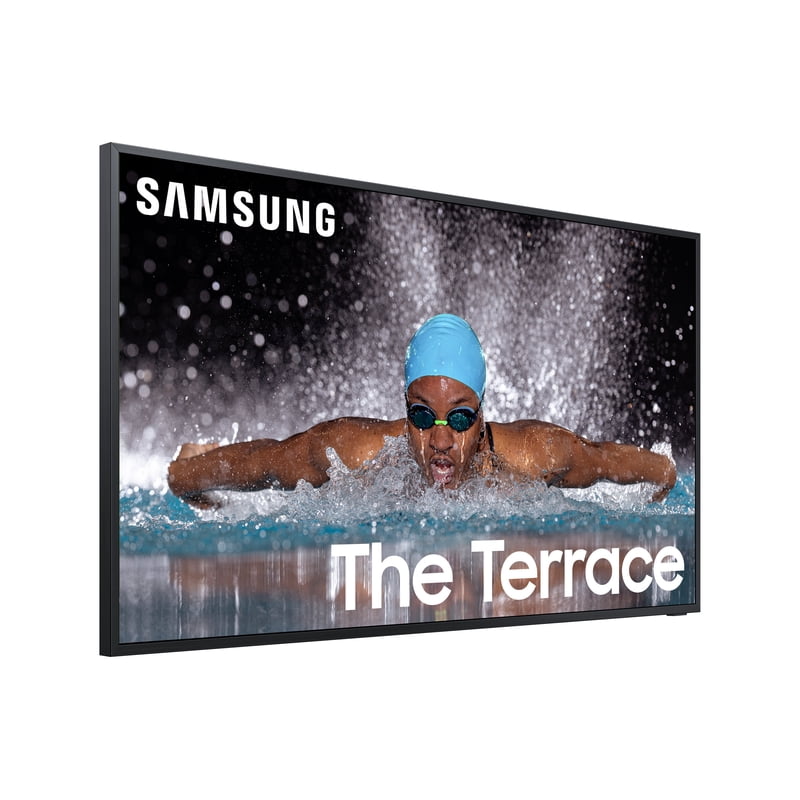 SAMSUNG 85" Class LST7C The Terrace Partial Sun Neo QLED 4K QN85LST7CAFXZA 2024 front and back view