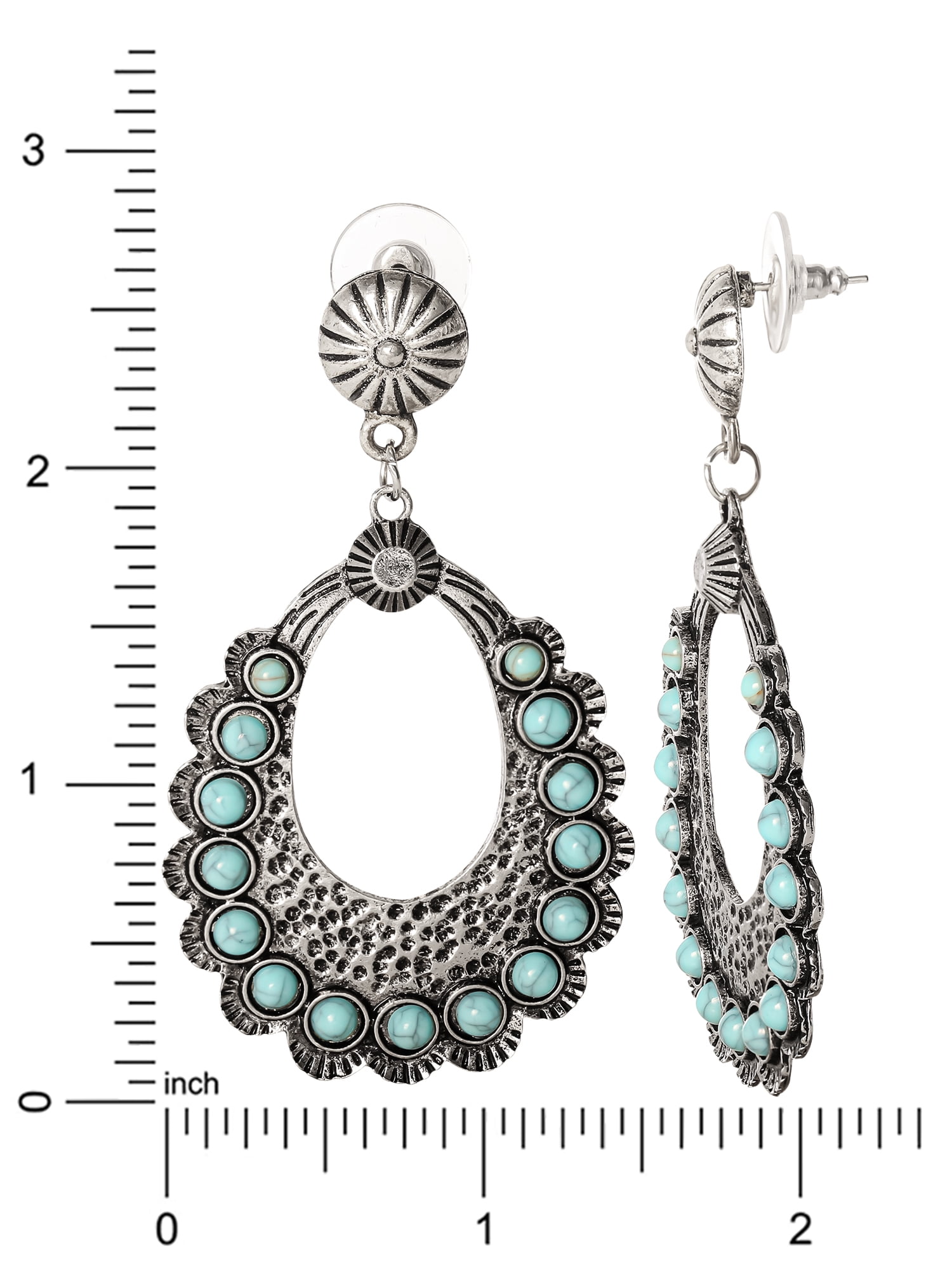 Jessica Simpson Turquoise Stone Drop Earring