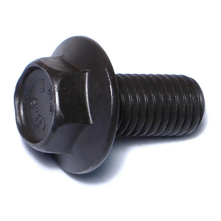 

12mm-1.75 x 25mm Black Phosphate Class 10.9 Steel Coarse Thread Hex Washer Head Flange Bolts