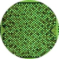 thumbnail image 1 of Ahgly Company Indoor Round Abstract Green Modern Area Rugs, 7' Round, 1 of 4