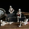 thumbnail image 1 of Skeleton Character Reading A Book Modelling Resin Ornaments Halloween Personalised Crafts, 1 of 8