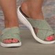 thumbnail image 1 of Sandalias y pantuflas para mujer informales de nuevo estilo con parte inferior plana para exterior Wmkox8yii  nm4145, 1 of 5