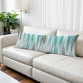 thumbnail image 2 of Turquoise Gray Body Pillow Covers, Farmhouse Abstract Gradient Aesthetic Soft Throw Pillow Cases with Invisible Zipper, Decorative Pillowcase Pillows Protectors for Sofa Bed Couchair 20"x54", 2 of 9