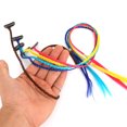 thumbnail image 3 of Multicolor Elegante Hign-temperatura Resistencia Fibra Trenzada Alambre Horquilla Flash Tr Abanopi Trenzas falsas, 3 of 5