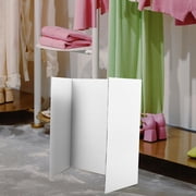 Tineasur 1Set Foldable White Tri Fold Presentation Board with Double Sided Tape for Exhibitions