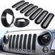 thumbnail image 1 of Insertos de malla para parrilla frontal y cubiertas de faros para Jeep JK E-cowlboy, 1 of 9