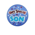 thumbnail image 2 of Beistle Pack of 6 Blue "Very Special Son" Decorative Satin Buttons 2", 2 of 2