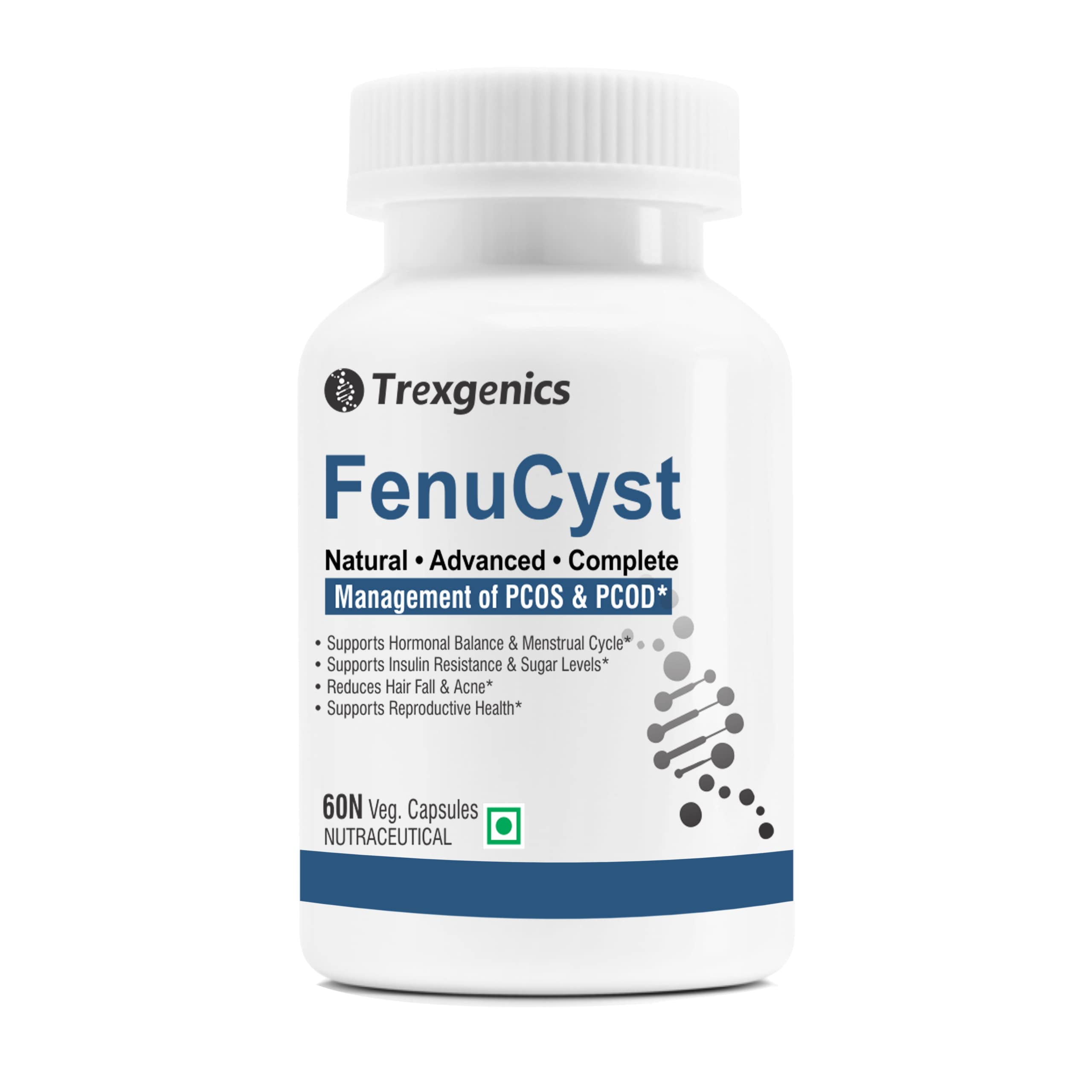 Trexgenics® FENUCYST Natural & Complete PCOS / PCOD Management with