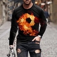 thumbnail image 2 of RKSTN Mens Shirts Manches Courtes Manches Longues Impression Pull Col Rond T-Shirt Blouse Hawaiian Shirts for Men, 2 of 3
