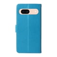 thumbnail image 6 of Designed for Google Pixel 8A Case Wallet,Women Flip Folio Cover with Butterfly & Flower Embossed PU Leather Stand Credit Card Holders Slots Wrist Strap Shockproof Phone Case,Blue, 6 of 11